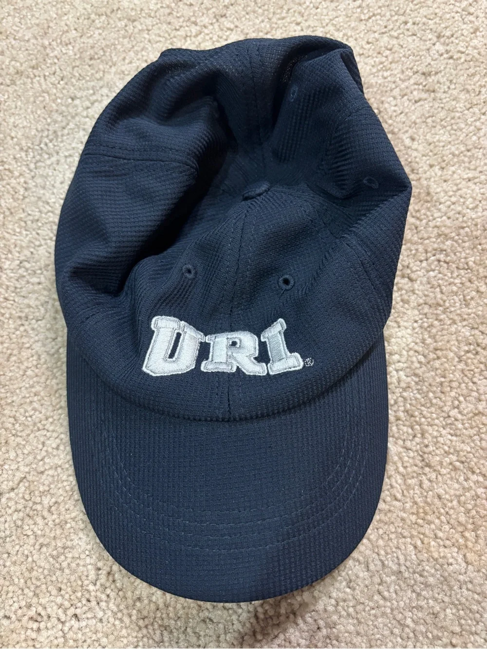 University of Rhode Island Navy Baseball Cap - Embroidered “URI”